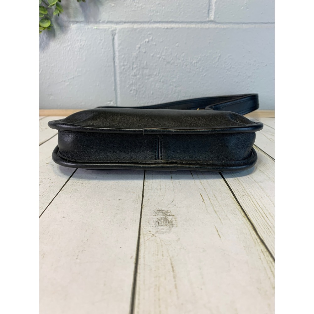 Coach Ergo Mini Zip Bag Hobo Shoulder Bag Black Leather Vintage 90s 9020 - Picture 7 of 10
